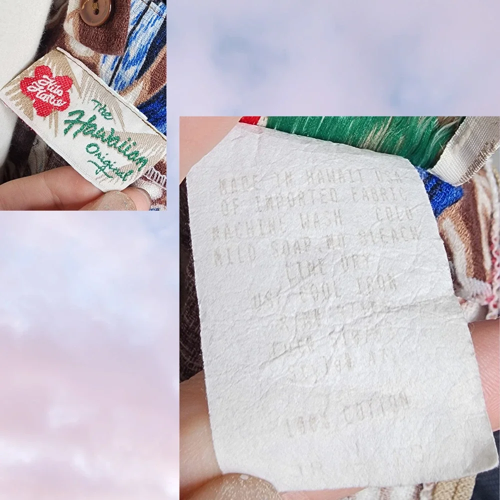 Vtg Hilo Hattie The Hawaiian Original 80's Brown Mini Floral Hibiscus Wrap Dress - Picture 8 of 8